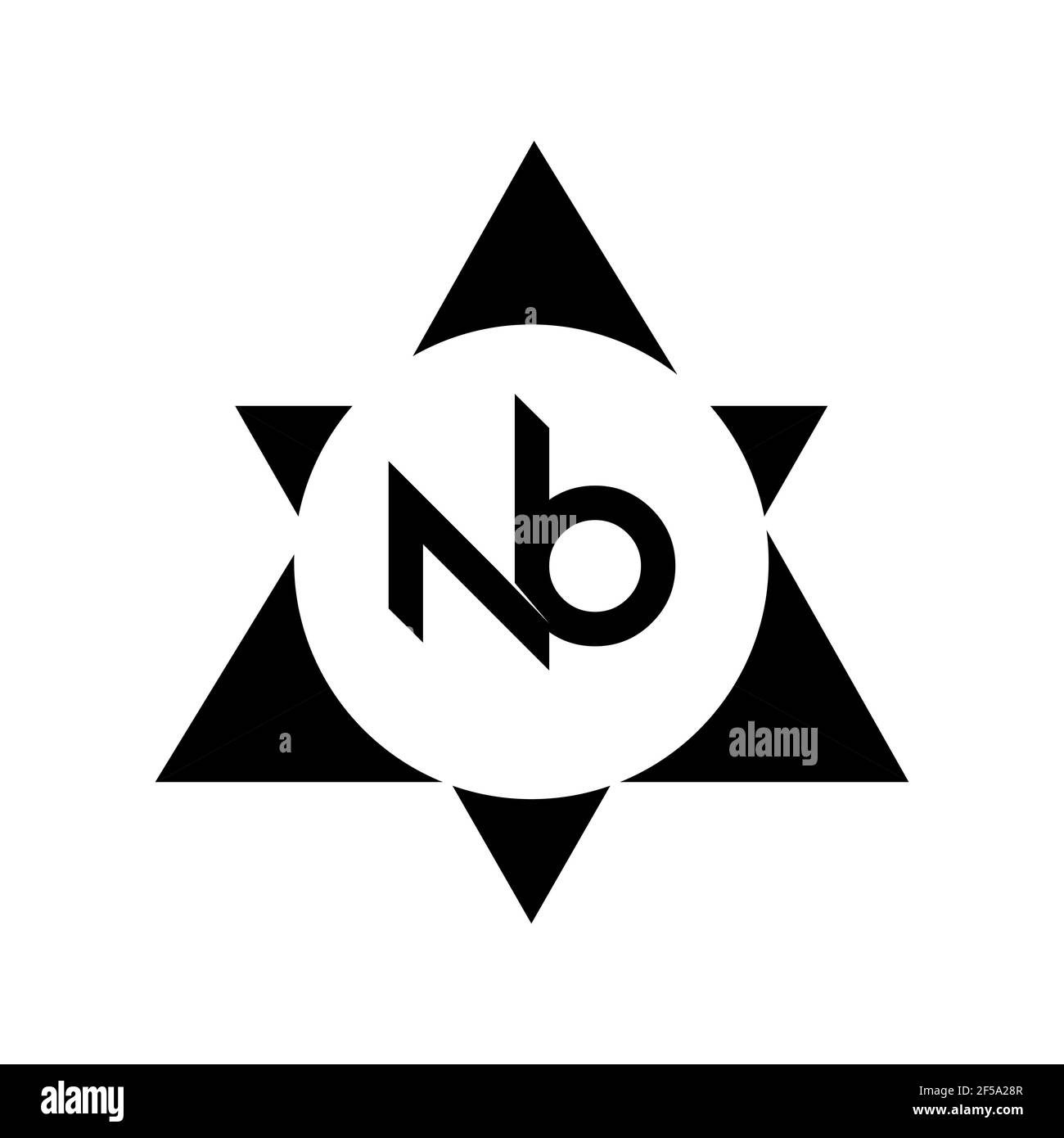 Professionelle innovative erste NB-Logo und BN-Logo. Buchstabe BN NB Minimal elegant Monogramm. Premium Business künstlerische Alphabet Symbol und Zeichen Stockfoto
