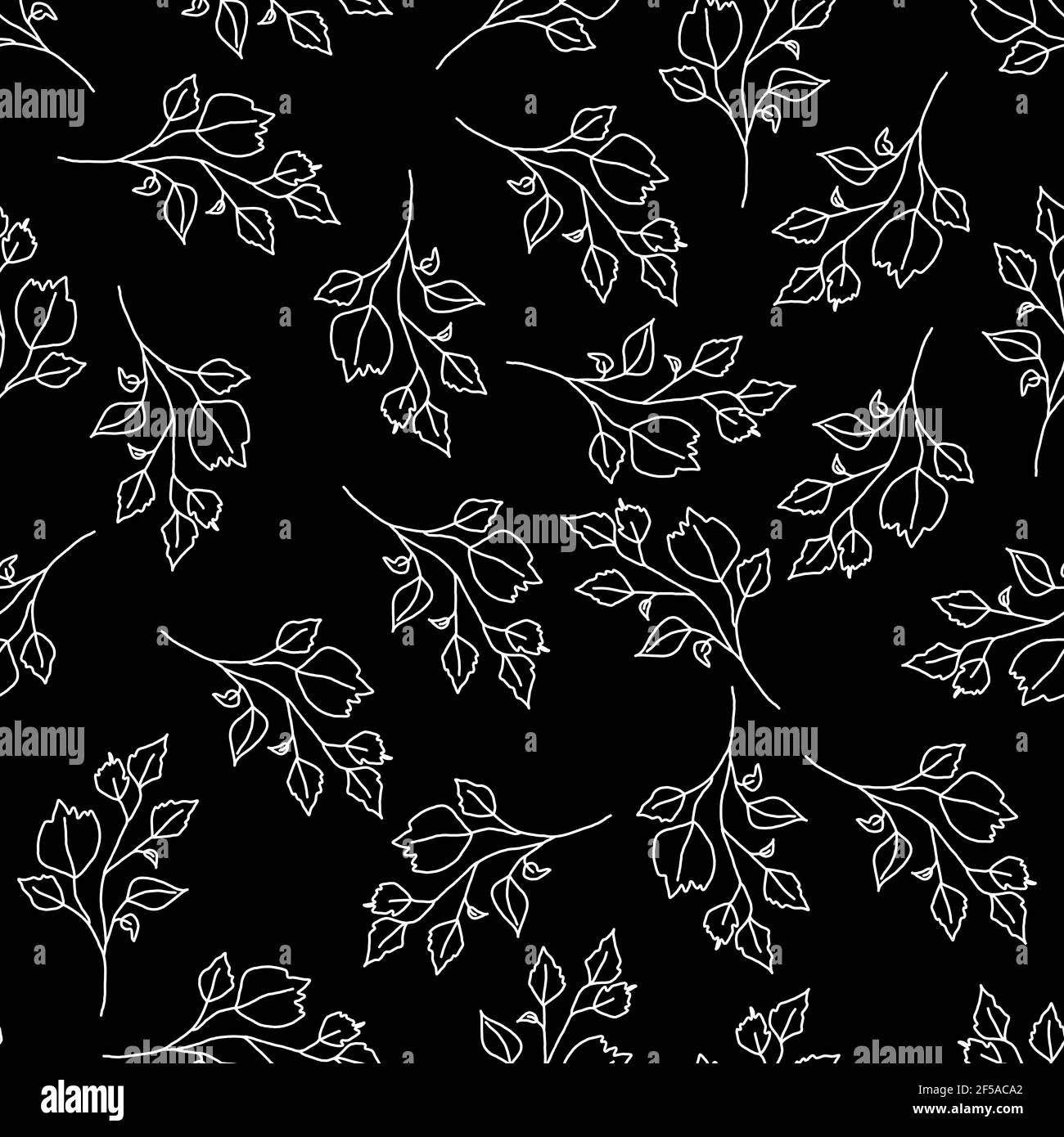 Botanisches Muster. Material für Hemden, Kleider, Bettwäsche Stoffe. Die Fliesen können miteinander kombiniert werden. Stockfoto