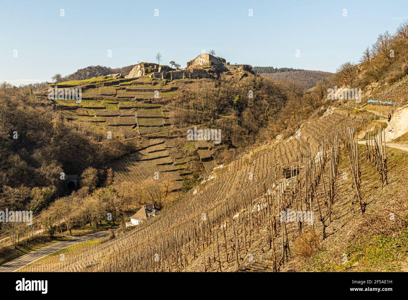 Schloss Saffenburg an der Ahr in Rech, Deutschland Stockfoto