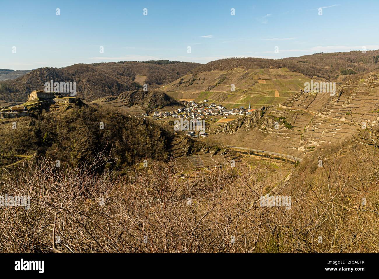 Schloss Saffenburg an der Ahr in Rech, Deutschland Stockfoto