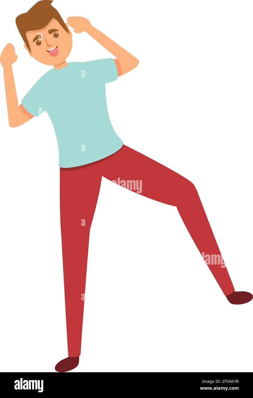 Freche junge Ikone. Cartoon von frechen Jungen Vektor-Symbol für Web-Design isoliert auf weißem Hintergrund Stock Vektor