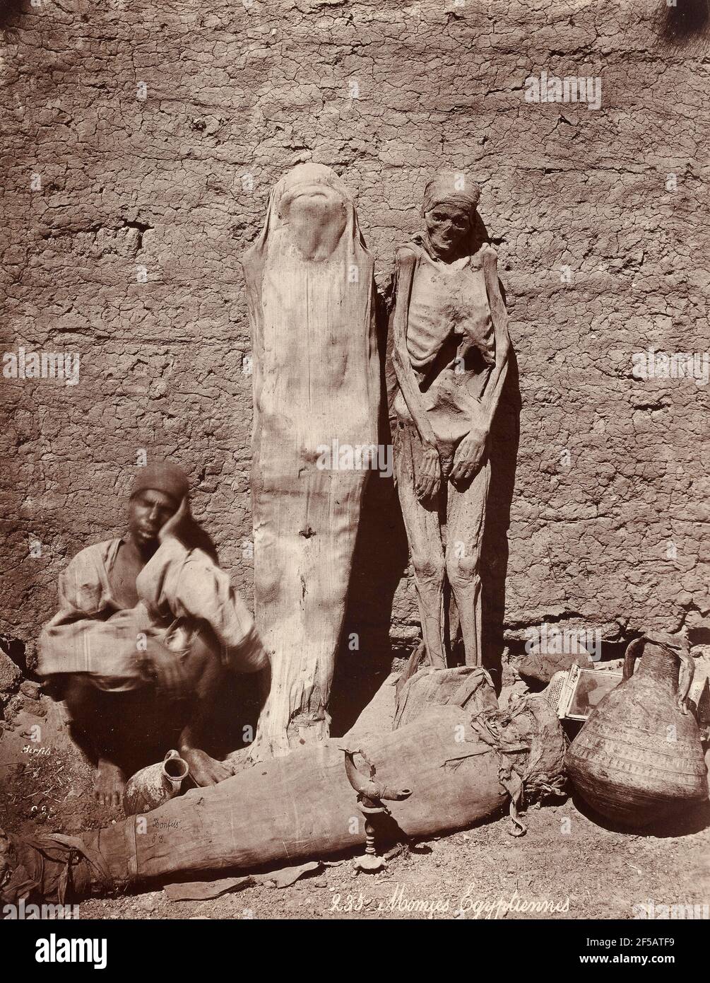 Momies Egyptiennes (Ägyptische Mumien) - 1870 Stockfoto
