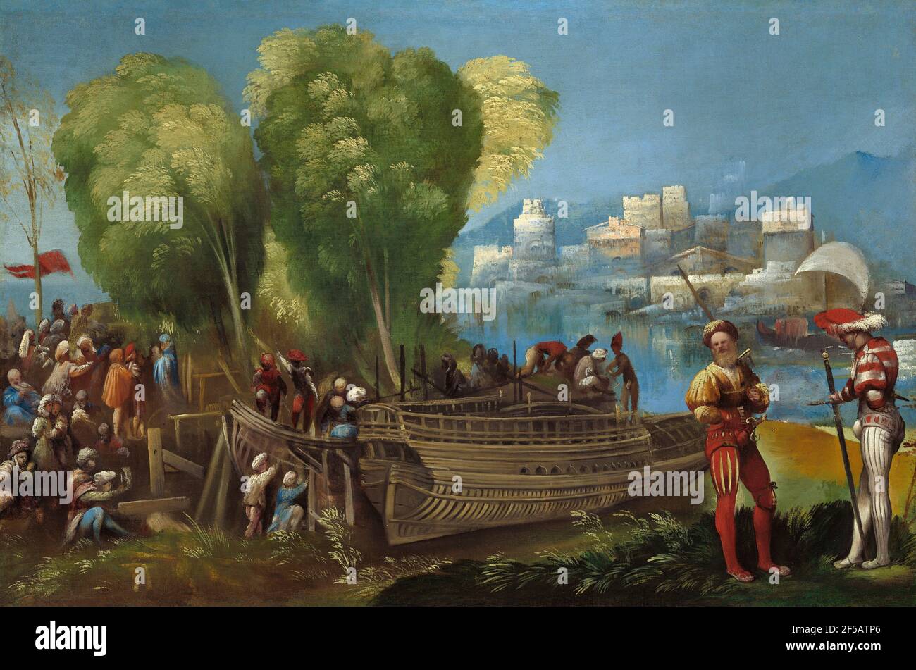 Dosso Dossi - Aeneas und Achates an der Libyschen Küste, c. 1520 Stockfoto