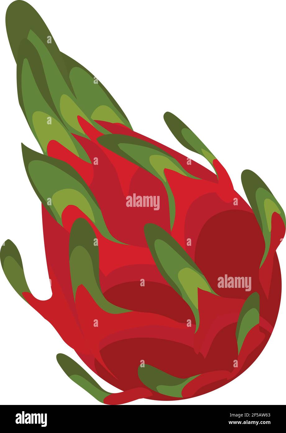 Dragon Fruit Logo Symbol Vektor isoliert auf weißem Hintergrund Stock Vektor