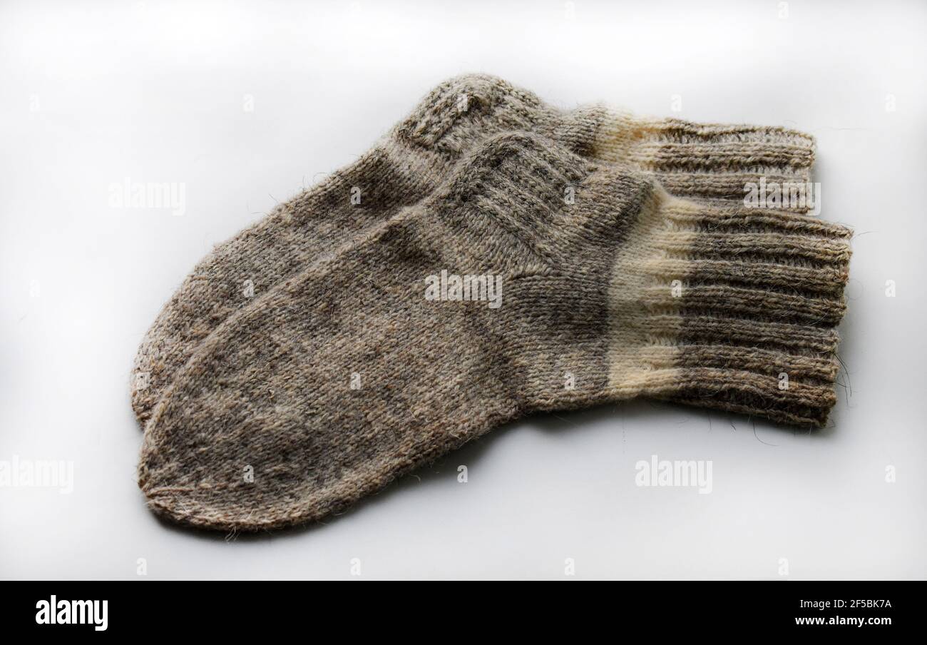 Wollsocken Stockfoto