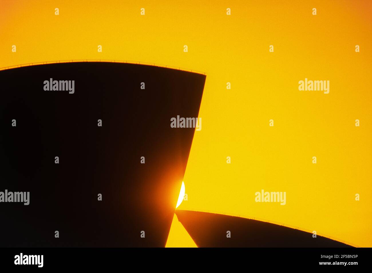 Sydney Opera House architektonische Details bei Sonnenuntergang, Sydney Australien Stockfoto