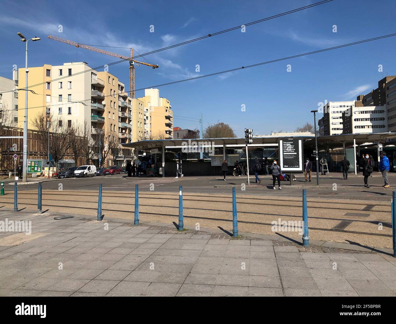 Bobigny, Frankreich, Pariser Vororte, Busbahnhof, Stadtzentrum, Stockfoto