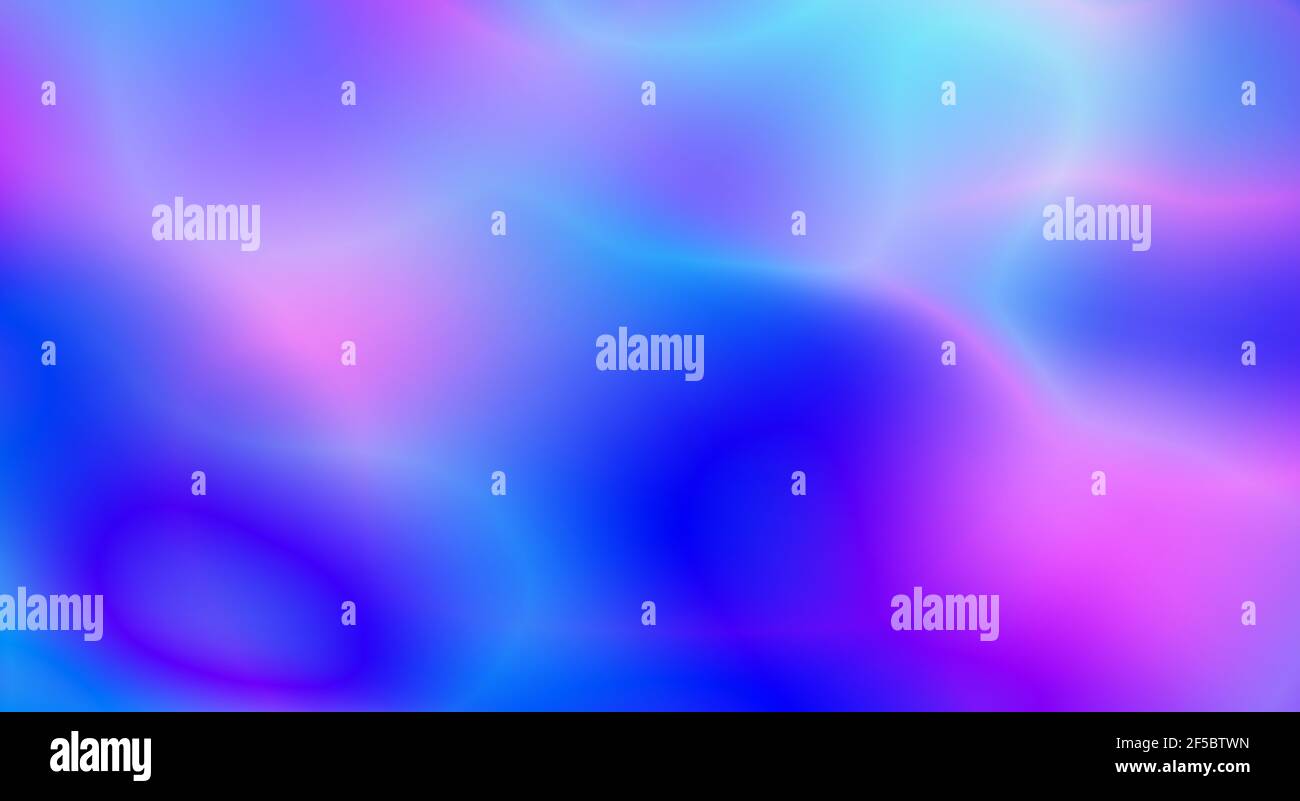 Strahlkraft. Abstrakt verschwommener Hintergrund mit blauen und Heliotrop Farbflecken. Grafische Tapete mit Farbverlauf Stockfoto