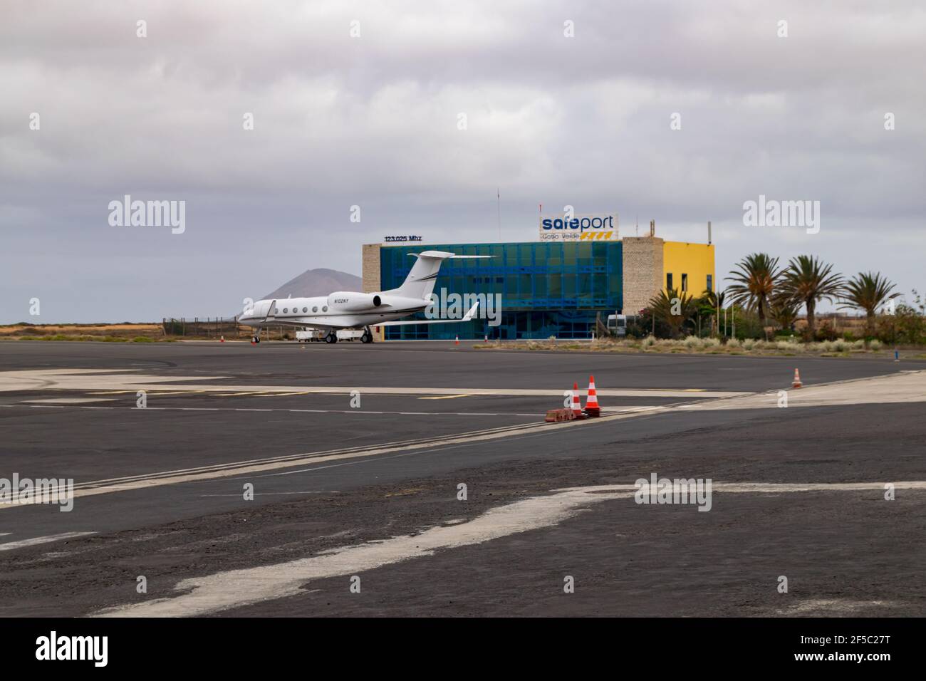 Sicherer Hafen in Salt Island im grünen Kap, Cabo Verde, private Jets Unternehmen für Geschäftsleute und Unternehmen CEO Reisen Stockfoto