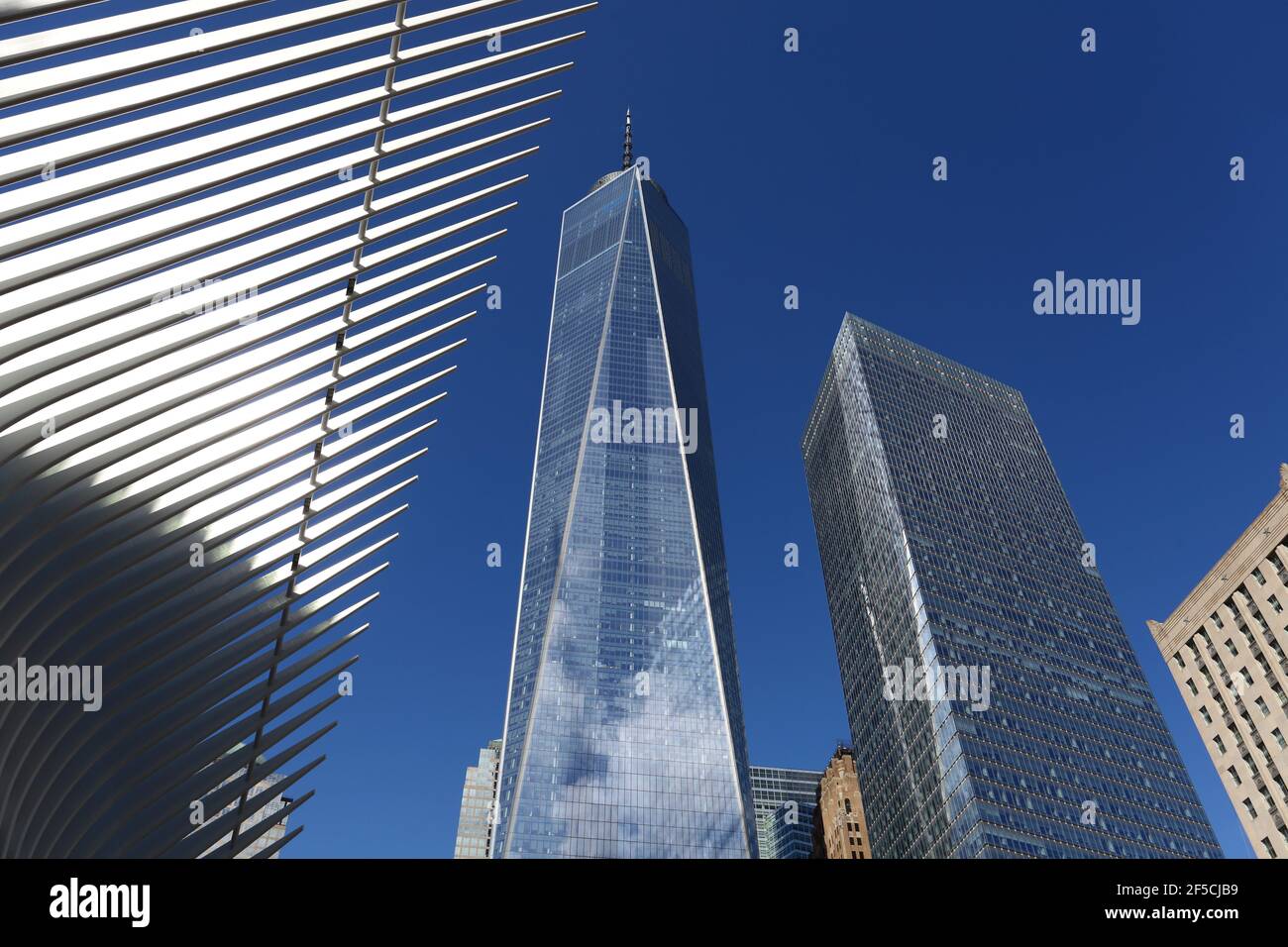 Geographie / Reisen, USA, New York, New York City, One World Trade Center, Downtown Manhattan, New York, zusätzliche-Rights-Clearance-Info-not-available Stockfoto