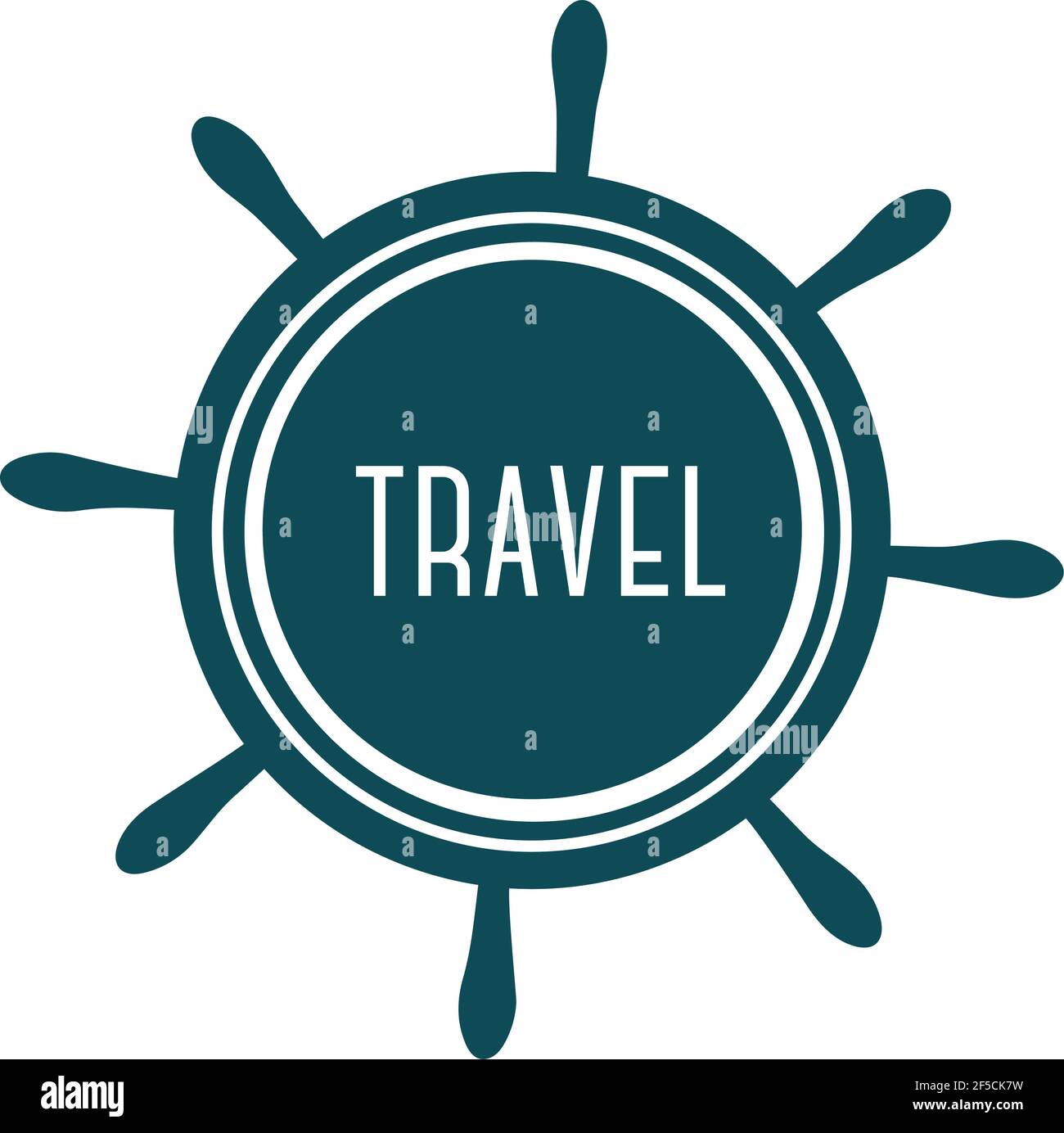 Boot Und Maritime Ruder Icon Design Logo Reise Illustration Vorlage Vektor Stock Vektor