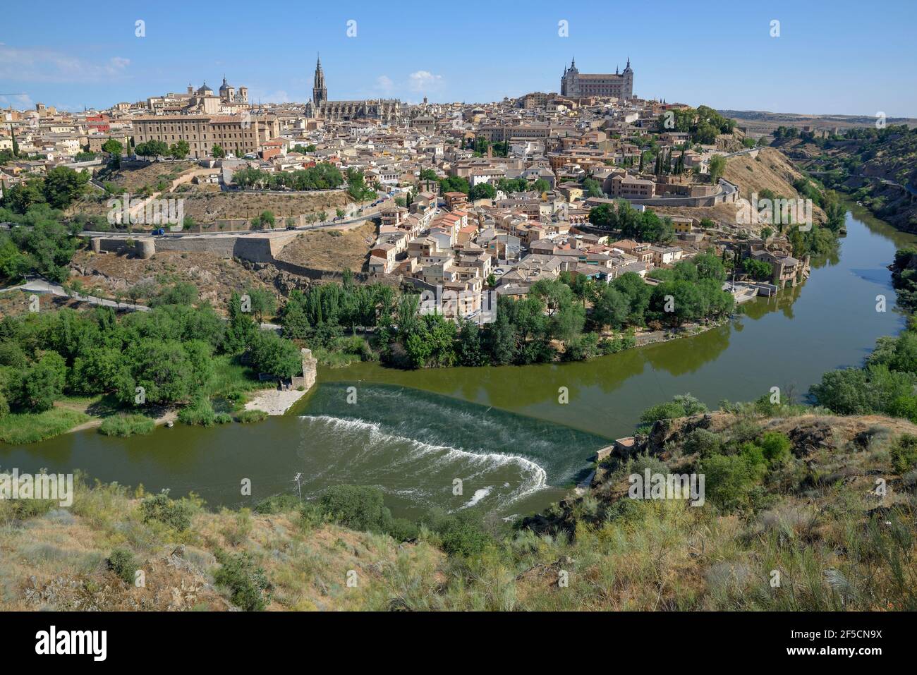 Geographie / Reisen, Spanien, Stadtansicht von Toledo, Provinz Kastilien-La Mancha, Additional-Rights-Clearance-Info-not-available Stockfoto
