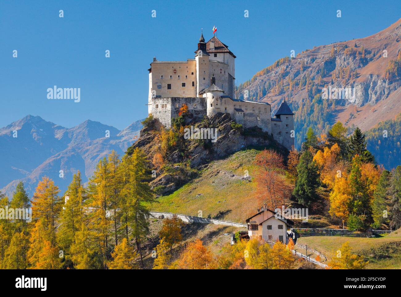 Geographie / Reisen, Schweiz, Schloss Tarasp, Graubünden, Zusatz-Rechteklärung-Info-nicht-verfügbar Stockfoto
