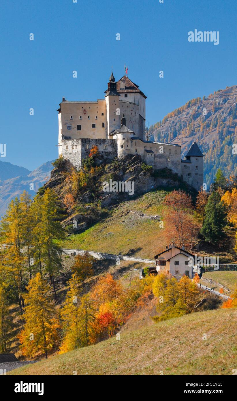 Geographie / Reisen, Schweiz, Schloss Tarasp, Graubünden, Zusatz-Rechteklärung-Info-nicht-verfügbar Stockfoto