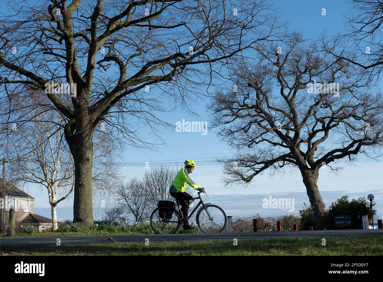 Radfahrer in Bristol, Großbritannien Stockfoto