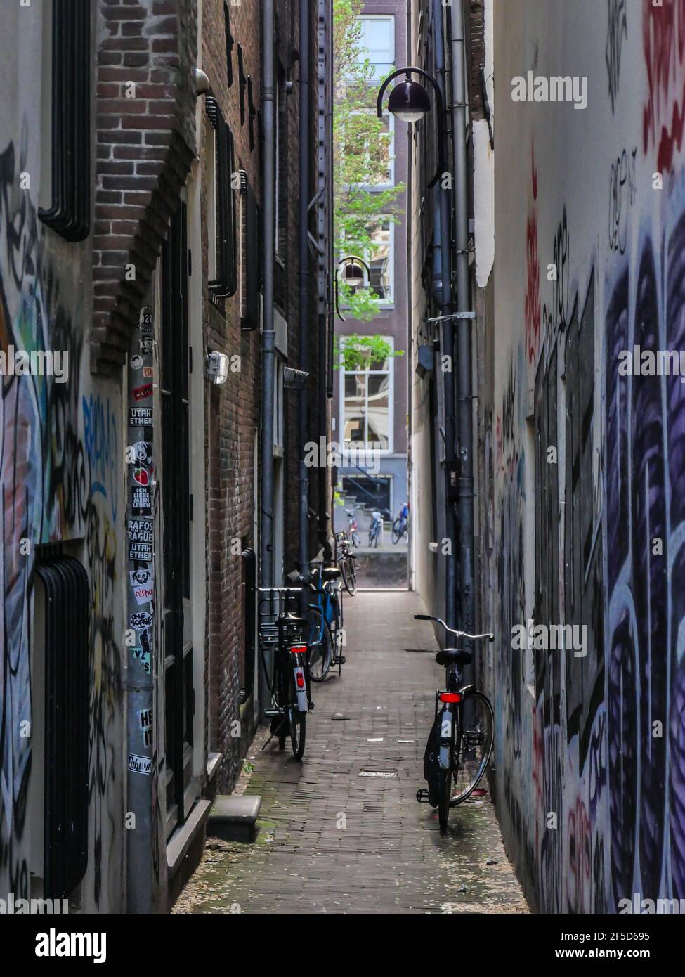 Alley Way Amsterdam Stockfoto