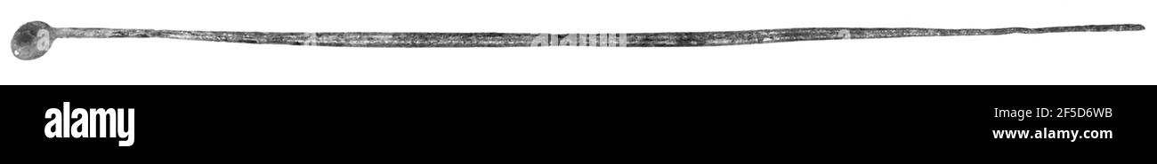 Medizinisches Instrument mit Löffel Finial. Unbekannt Stockfoto