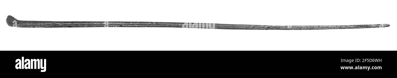 Medizinisches Instrument mit Löffel Finial. Unbekannt Stockfoto