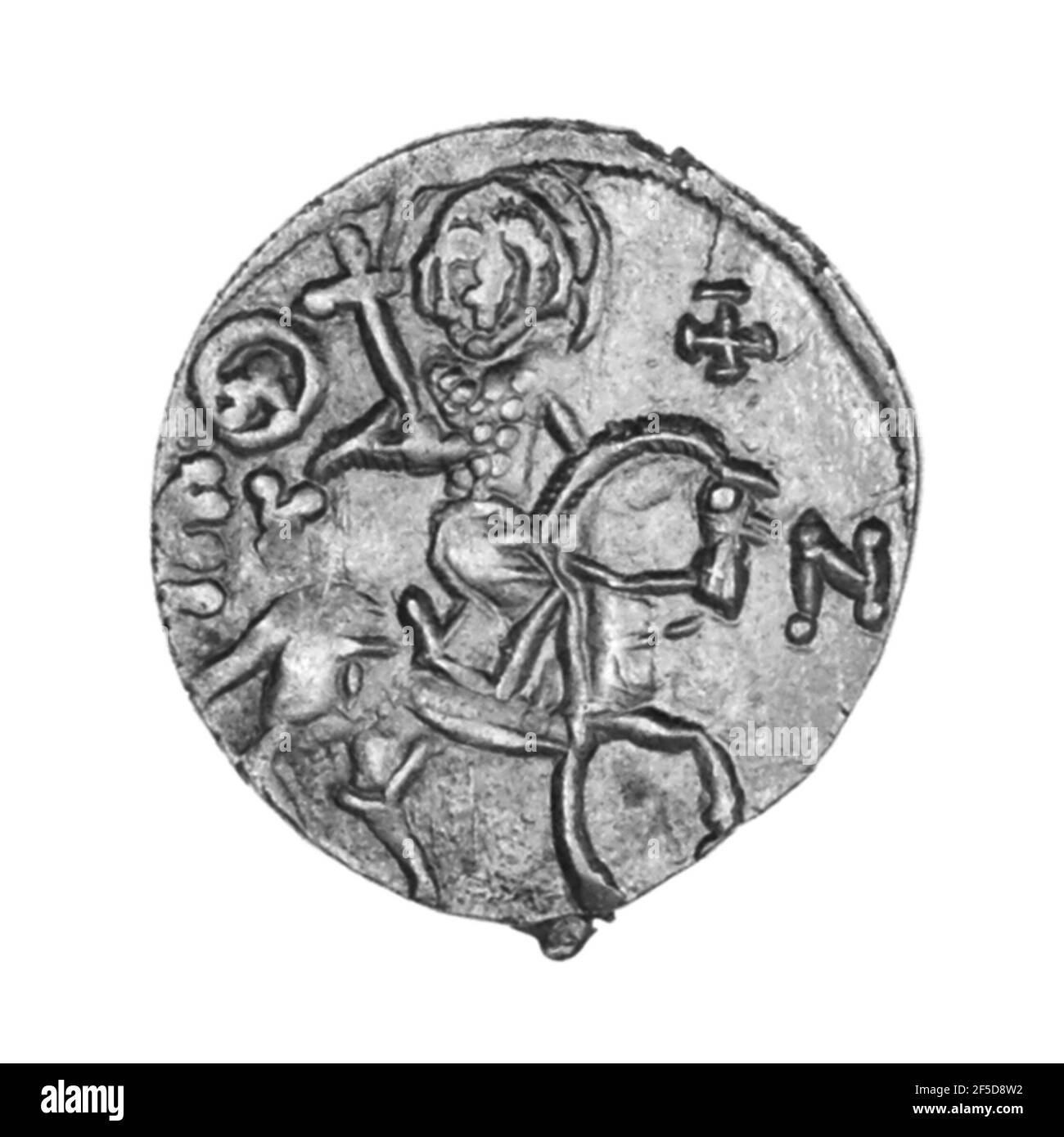 Nicht Zugeschriebene Trapezunte Münze. Unbekannt Stockfoto