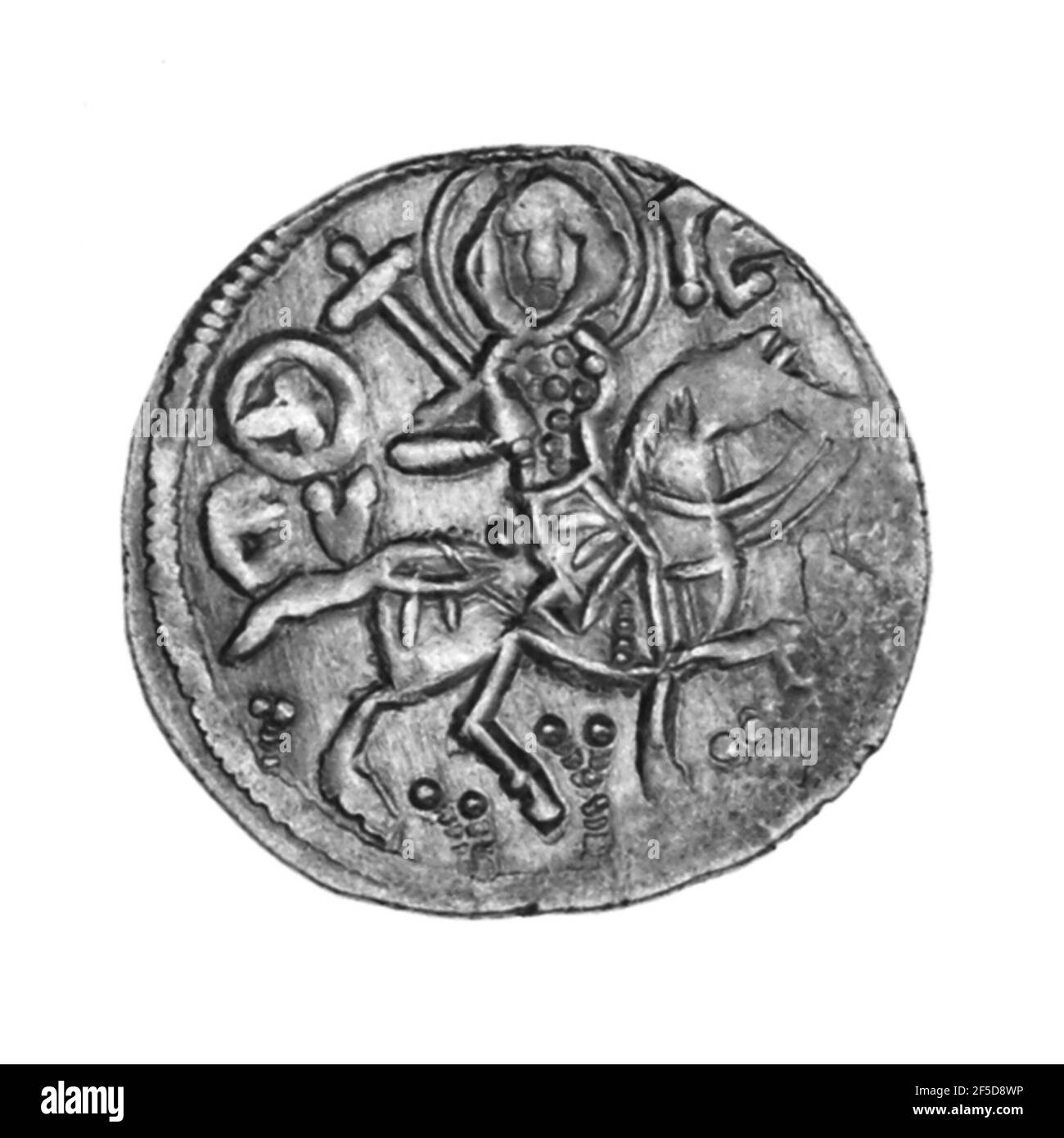 Nicht Zugeschriebene Trapezunte Münze. Unbekannt Stockfoto