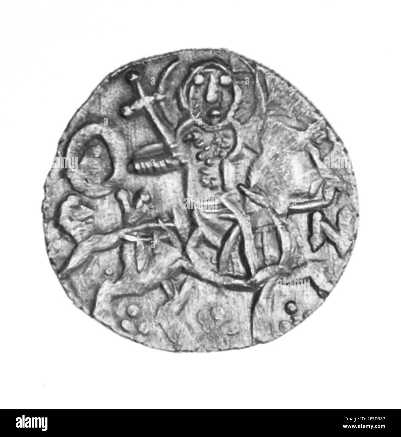 Nicht Zugeschriebene Trapezunte Münze. Unbekannt Stockfoto