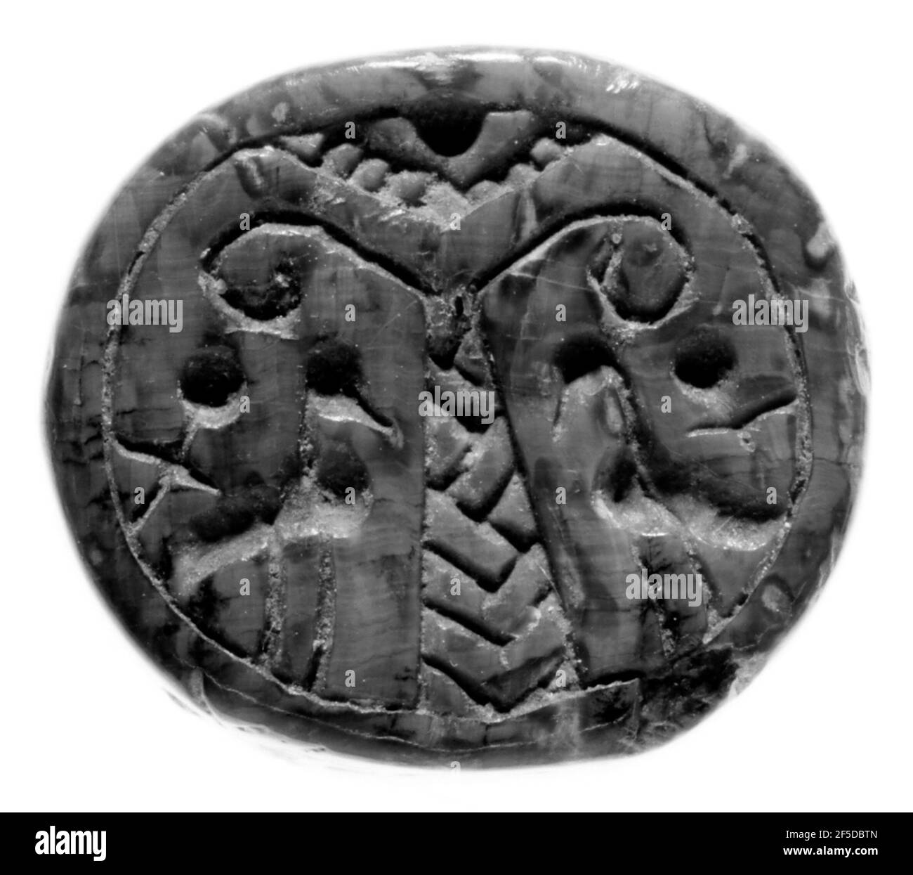 Scaraboid. Lyre Player Group (Cilician) Stockfoto