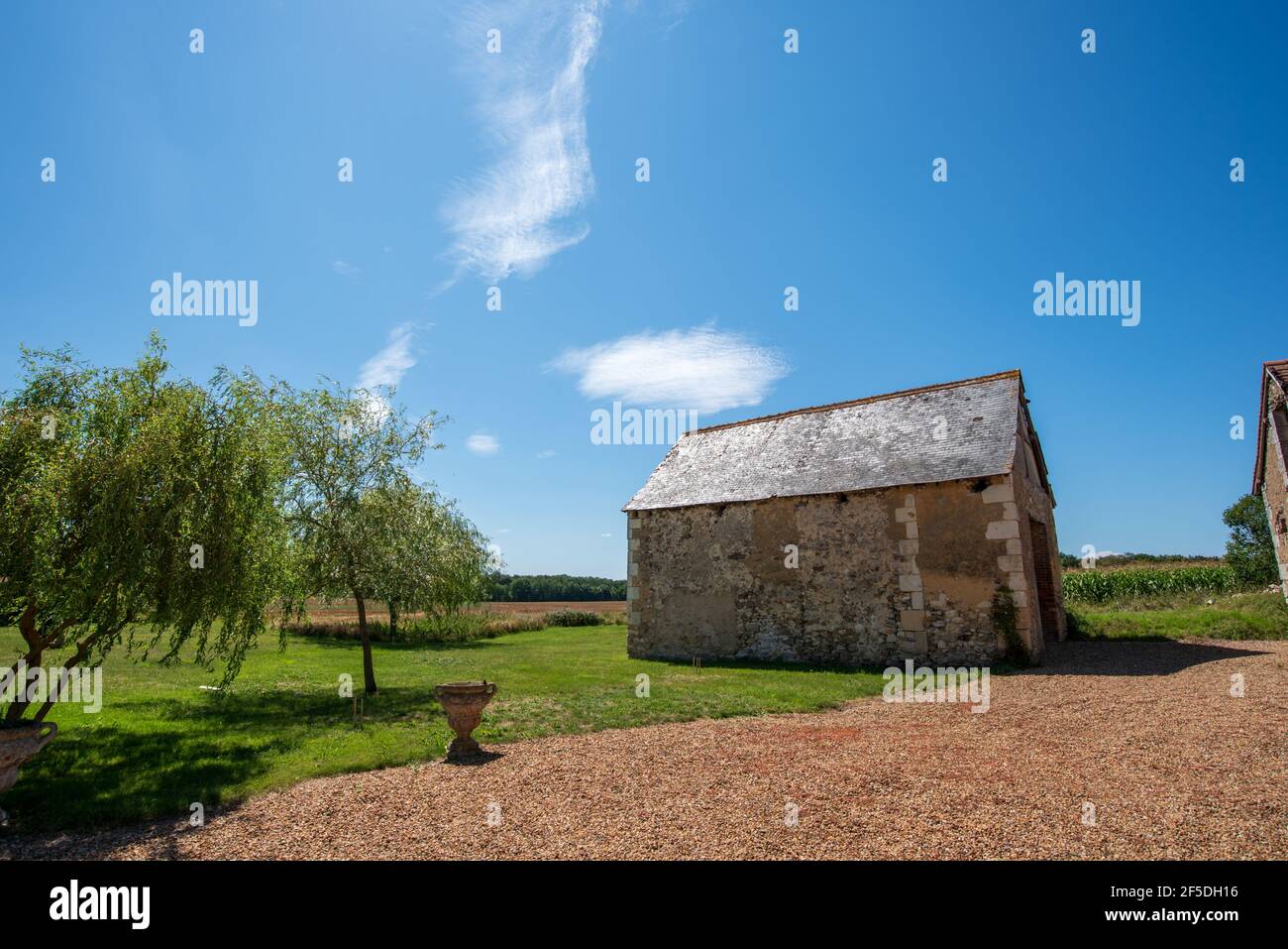 Ein französisches Landhaus, das modernisiert wurde und ist Als Ferienhaus rausgelassen Stockfoto