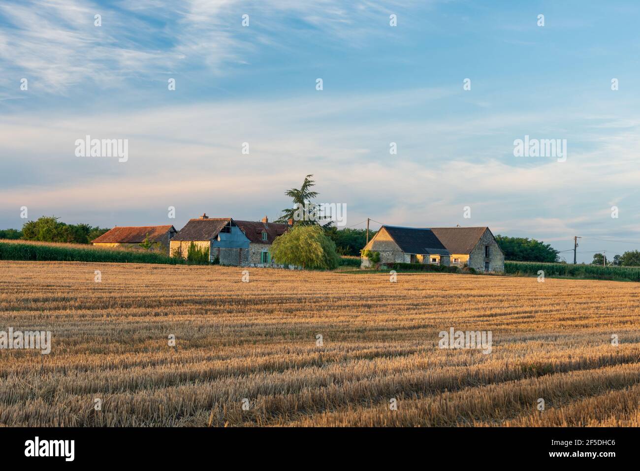 Ein französisches Landhaus, das modernisiert wurde und ist Als Ferienhaus rausgelassen Stockfoto