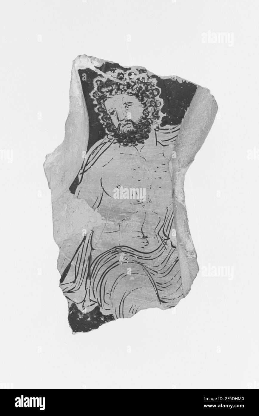 Apulische Rotfigur Volute Krater Fragment. Dem Kreis des Darius-Malers zugeschrieben (griechisch (Süditalienisch, Apulien), aktiv 350 - 325 v. Chr.) Stockfoto