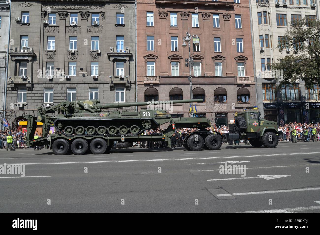 Kiew, Ukraine - 24 2018. August: Unabhängigkeitstag Parade auf der Chreschtschatyk Straße Stockfoto