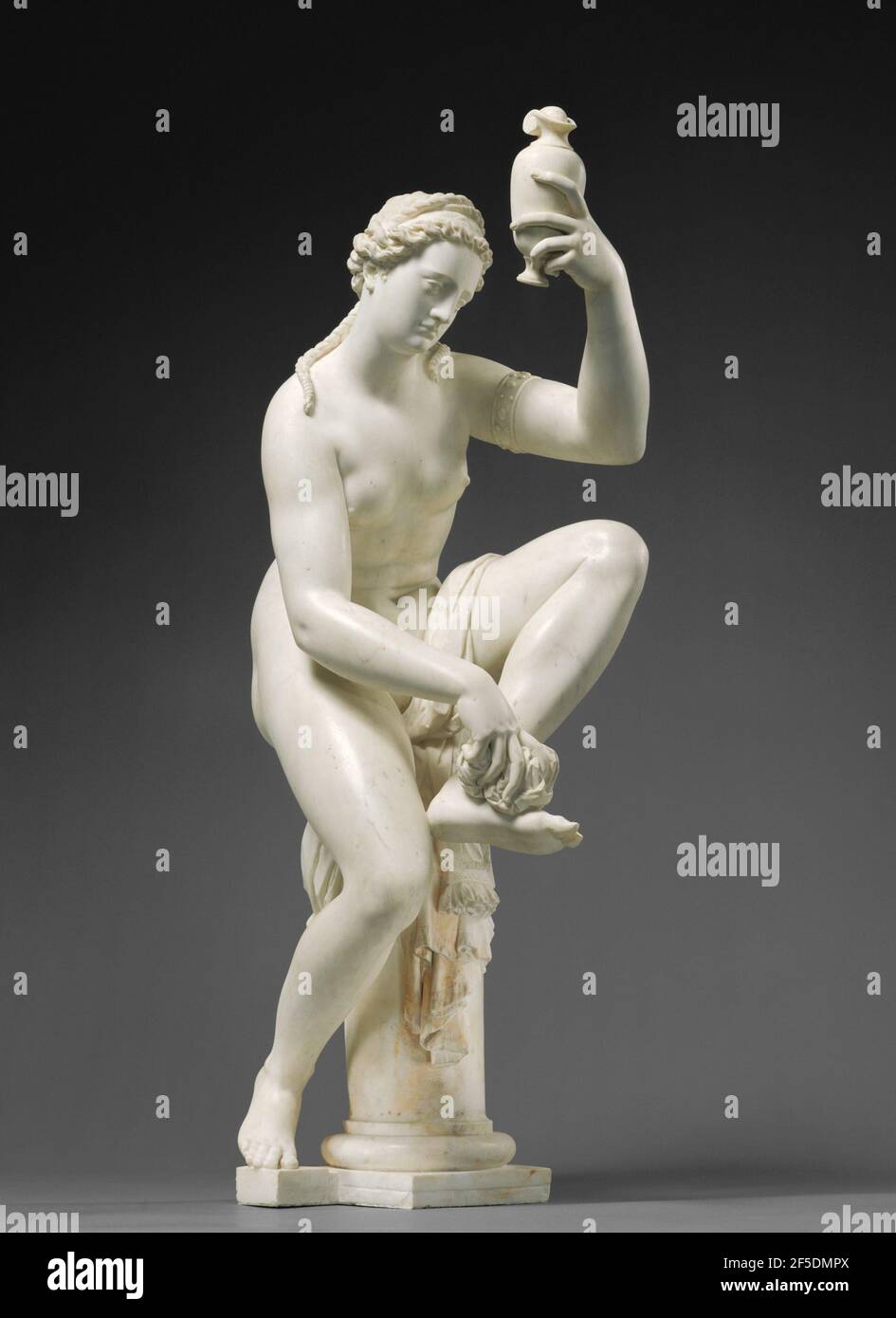 Weibliche Figur (möglicherweise Venus, früher Bathsheba genannt). Giambologna (Giovanni da Bologna oder Jean de Boulogne) (Flämisch, 1529 - 1608) Stockfoto