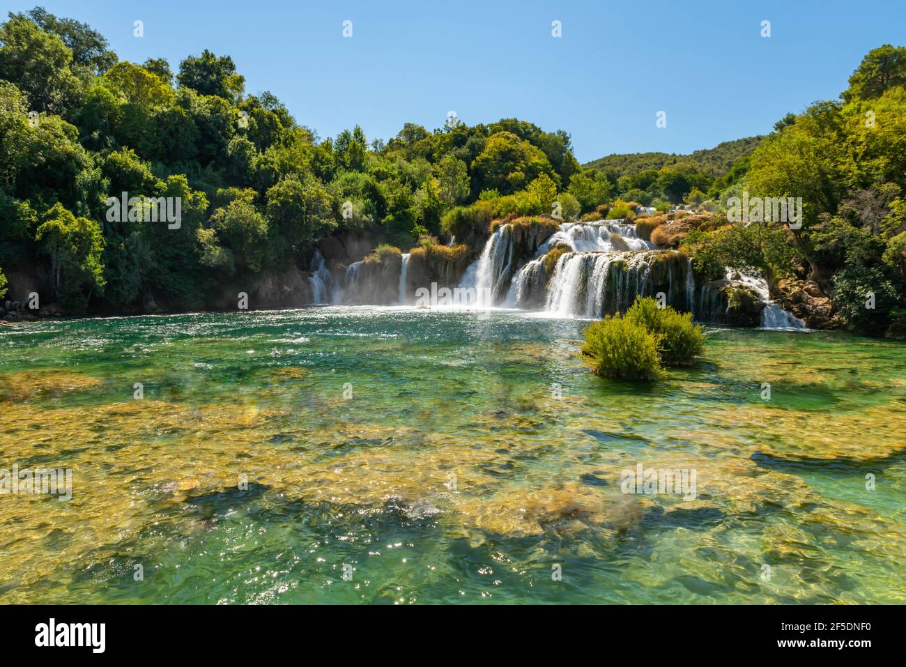 Nationalpark Krka, Wasserfall Skradinski buk, Kroatien. Stockfoto