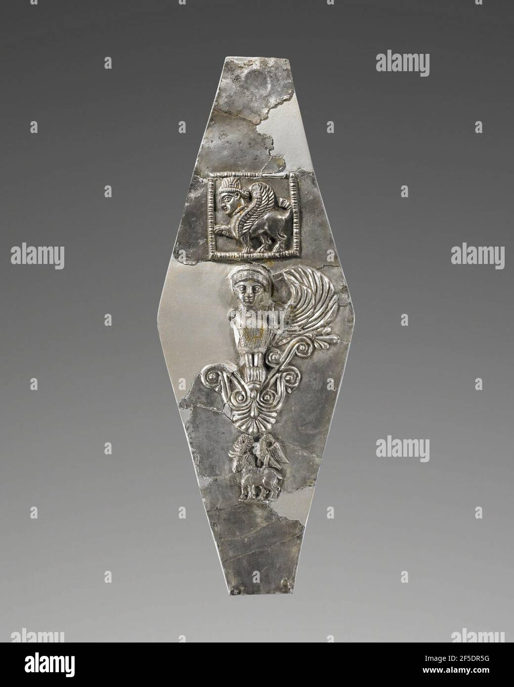 Prometopidion oder Stirnschmuck aus einer Pferdefalle griechisch-hellenistischer Art. Unbekannt Stockfoto