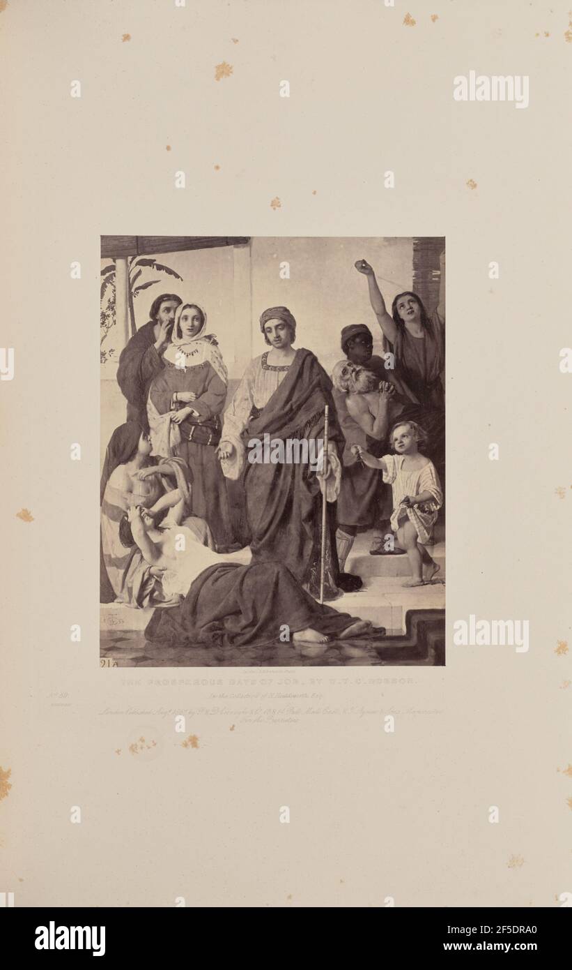 The Prosperous Days of Job, von W.T.C. sic Dobson. Caldesi & Montecchi (Großbritannien, aktiv 1850s) Stockfoto