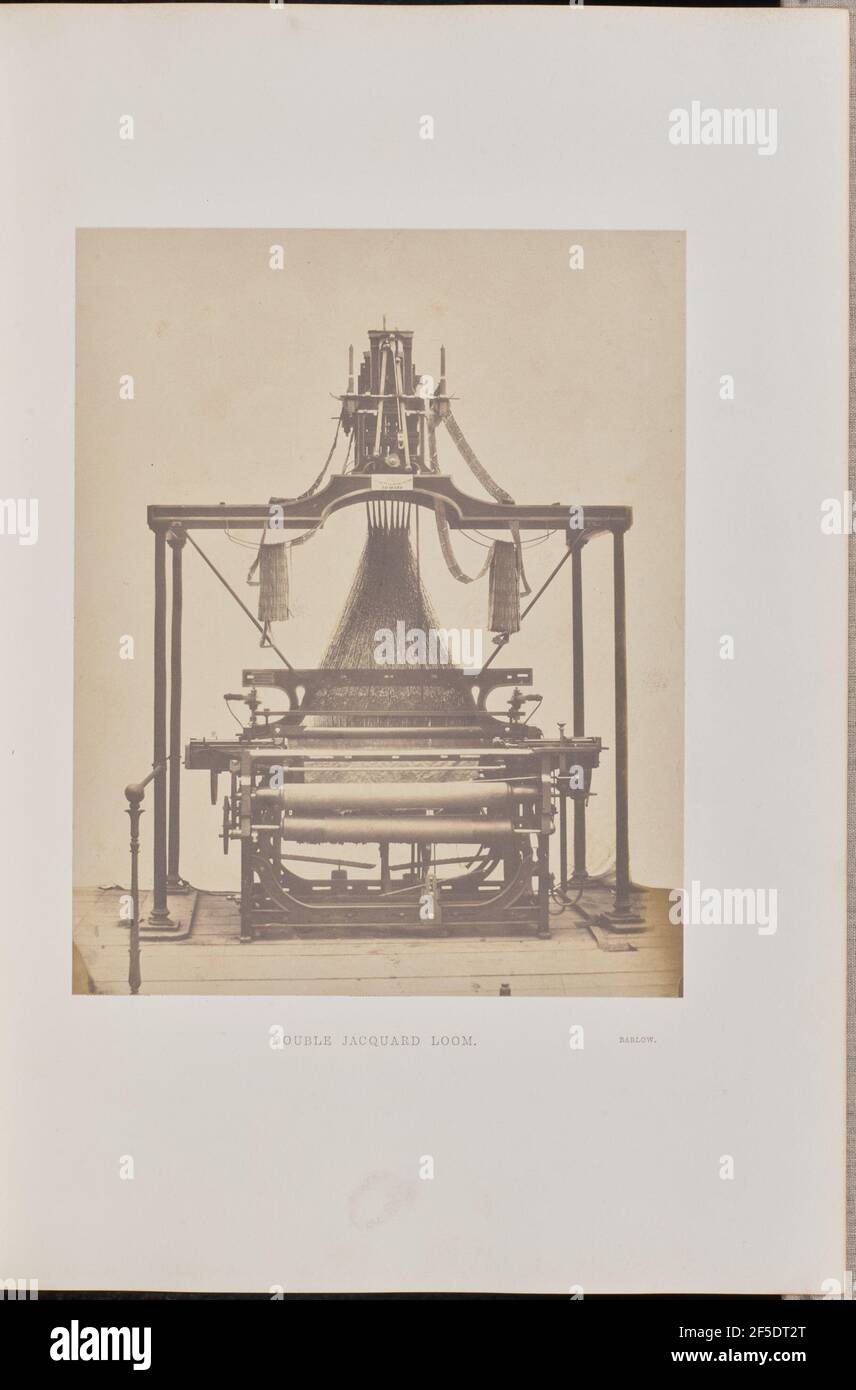 Doppelter Jacquard-Loom. Stockfoto