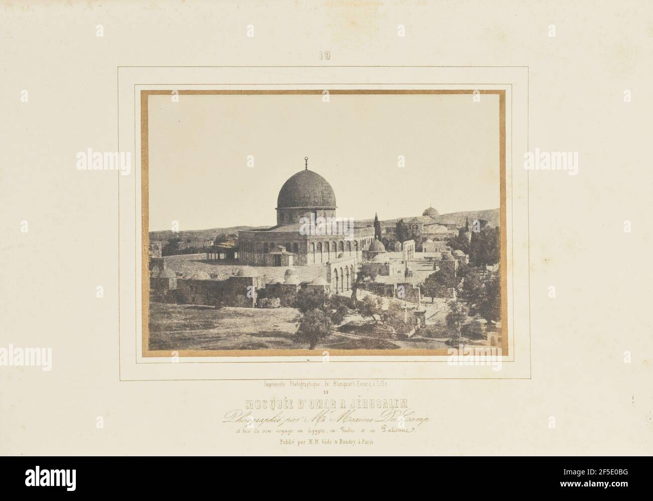Mosquée d'Omar à Jérusalem. Stockfoto