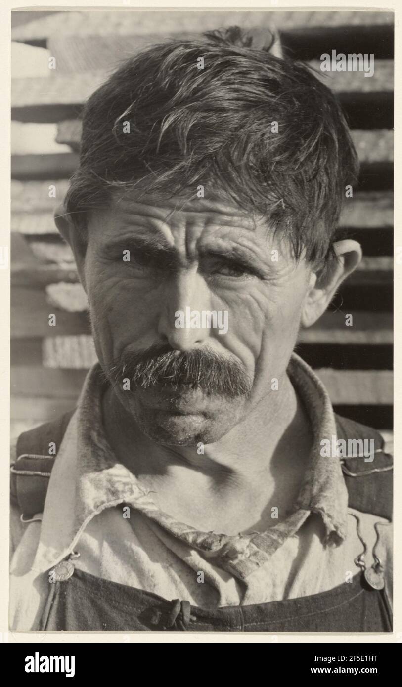 Frank Tengle, EIN Baumwollpächter, Hale County, Alabama / Fred Ricketts, Cotton Tenant Farmer. Walker Evans (Amerikanisch, 1903 - 1975) Stockfoto