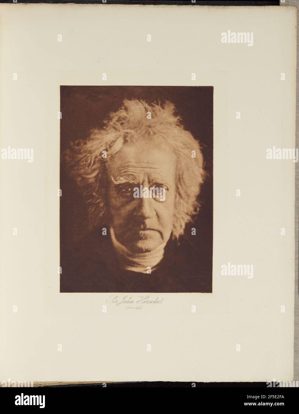 Sir John Herschel. Julia Margaret Cameron (Britin, geboren in Indien, 1815 - 1879) Stockfoto