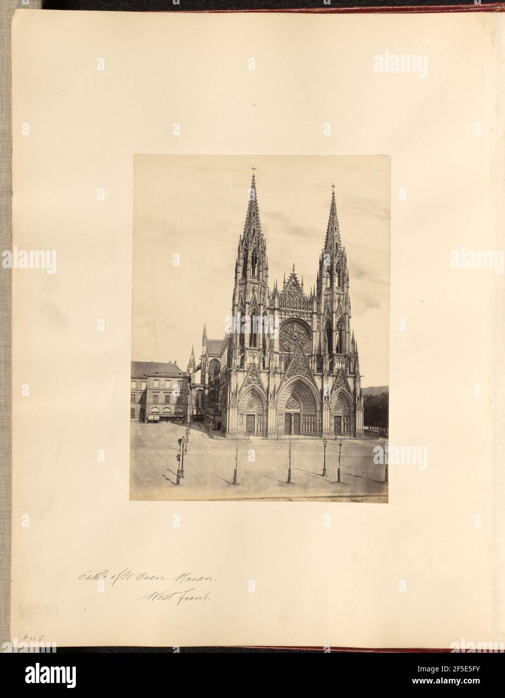Kathedrale von St. Ouen, Rouen, Westfront. Francis Frith (Englisch, 1822 - 1898) Stockfoto