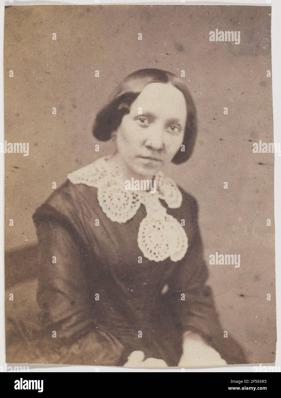 Porträt einer Frau. Jakob Höflinger (Schweizer, 1819 - 1898) Stockfoto