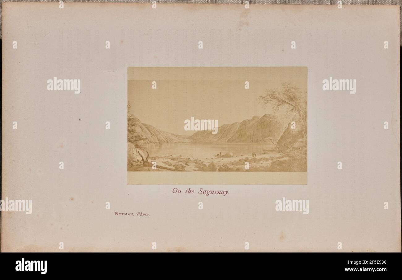 Auf dem Saguenay. William Notman (Kanadier, geboren Schottland, 1826 - 1891) Stockfoto