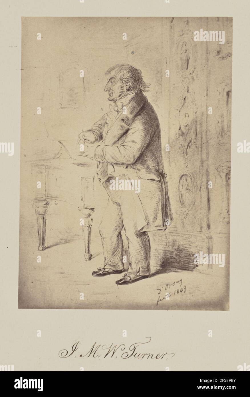 J. M. W. TURNER... Caroline Bertolacci (Britin, geboren 1825) Stockfoto