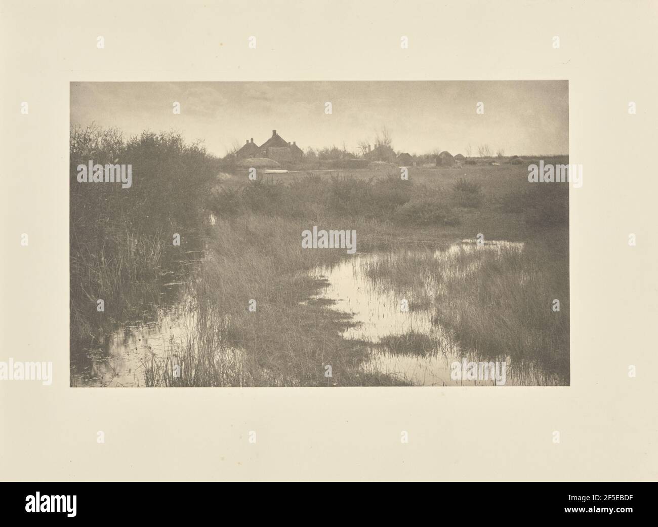 Der Rand des Marschs. Peter Henry Emerson (Brite, geb. Kuba, 1856 - 1936) Stockfoto