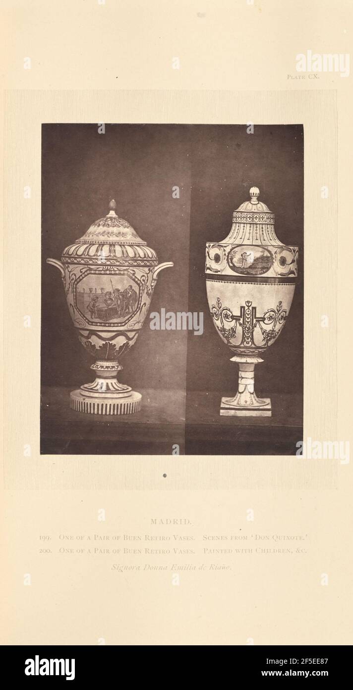 Zwei Vasen. William Chaffers (Englisch, 1811 - 1892) Stockfoto