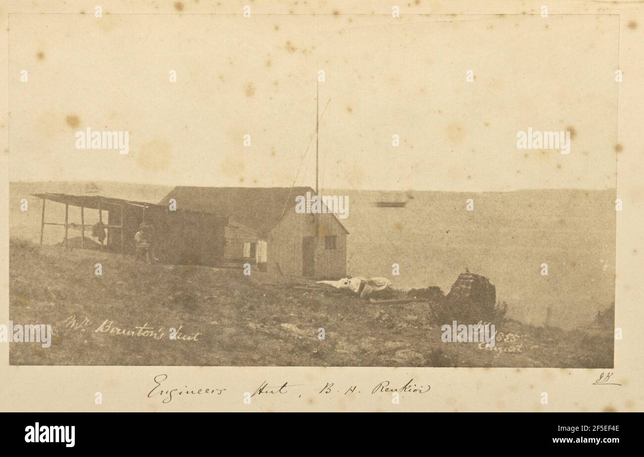 Engineers' Hut, B.H. Renkioi. John Kirk (Scottish, 1832 - 1922) Stockfoto