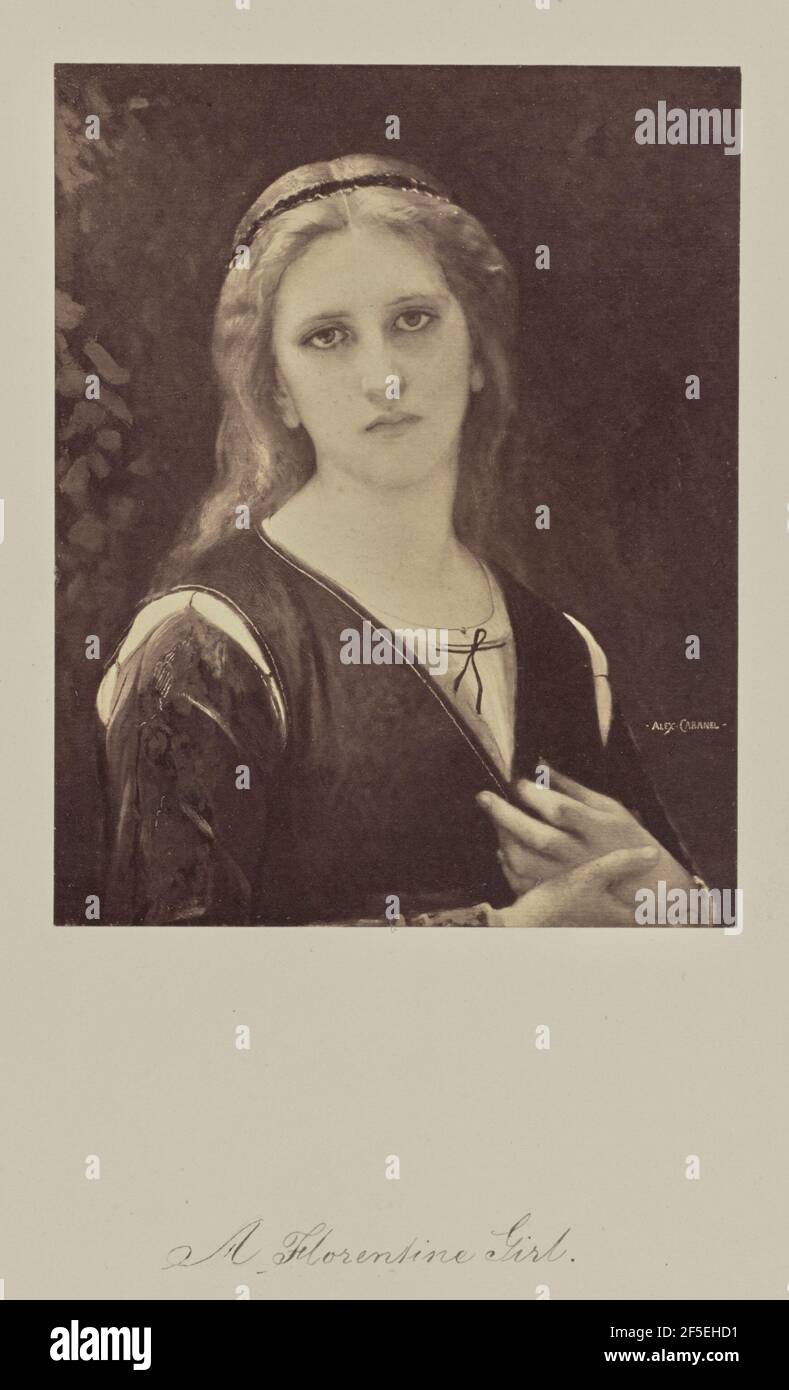 Ein Florentiner Mädchen. Robert Jefferson Bingham (Großbritannien, 1824 - 1870) Stockfoto