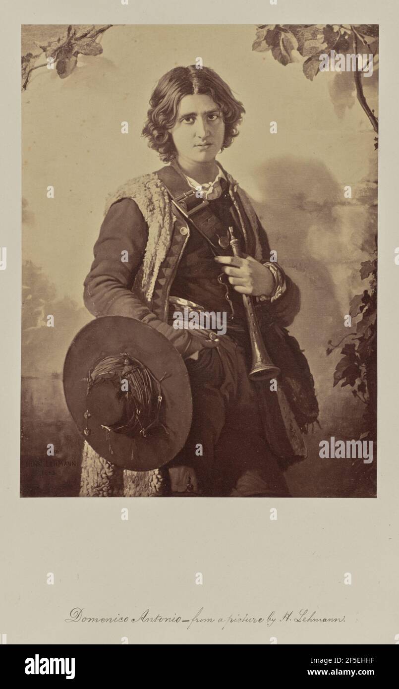 Domenico Antonio - nach einem Bild von H. Lehman. Robert Jefferson Bingham (Großbritannien, 1824 - 1870) Stockfoto