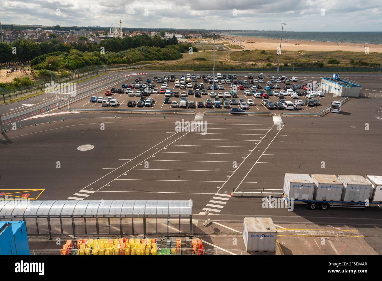 Port du Caen in Ouistraham in Nordfrankreich Stockfoto