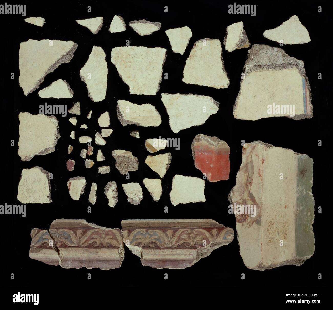 Fresco Fragment. Unbekannt Stockfoto