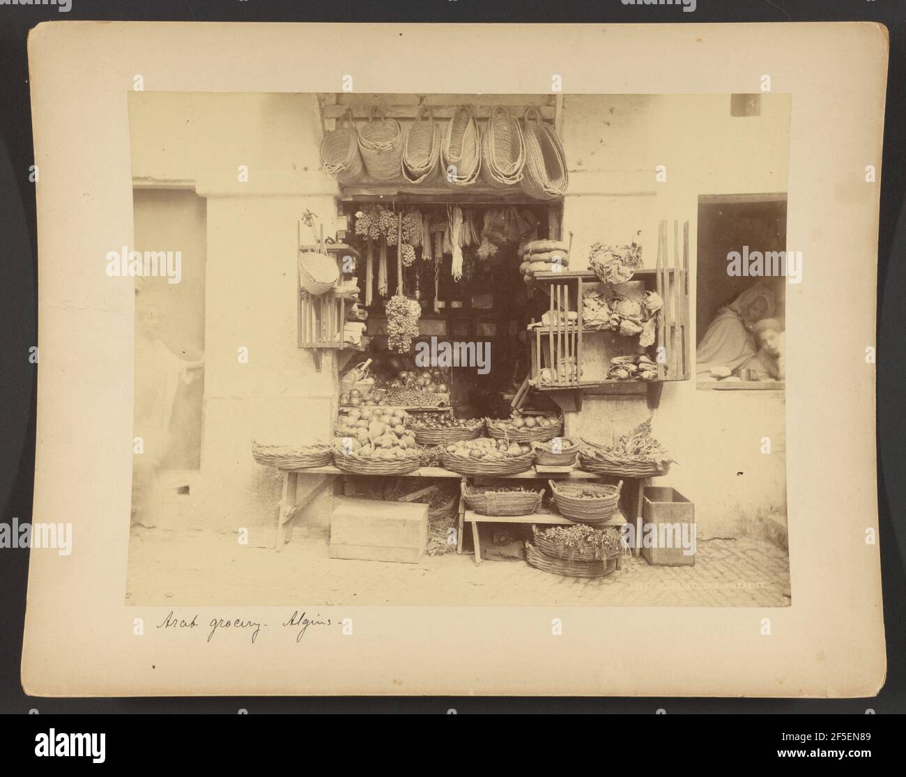 Alger, Epicerie Mozabite. Unbekannter Hersteller, Französisch Stockfoto